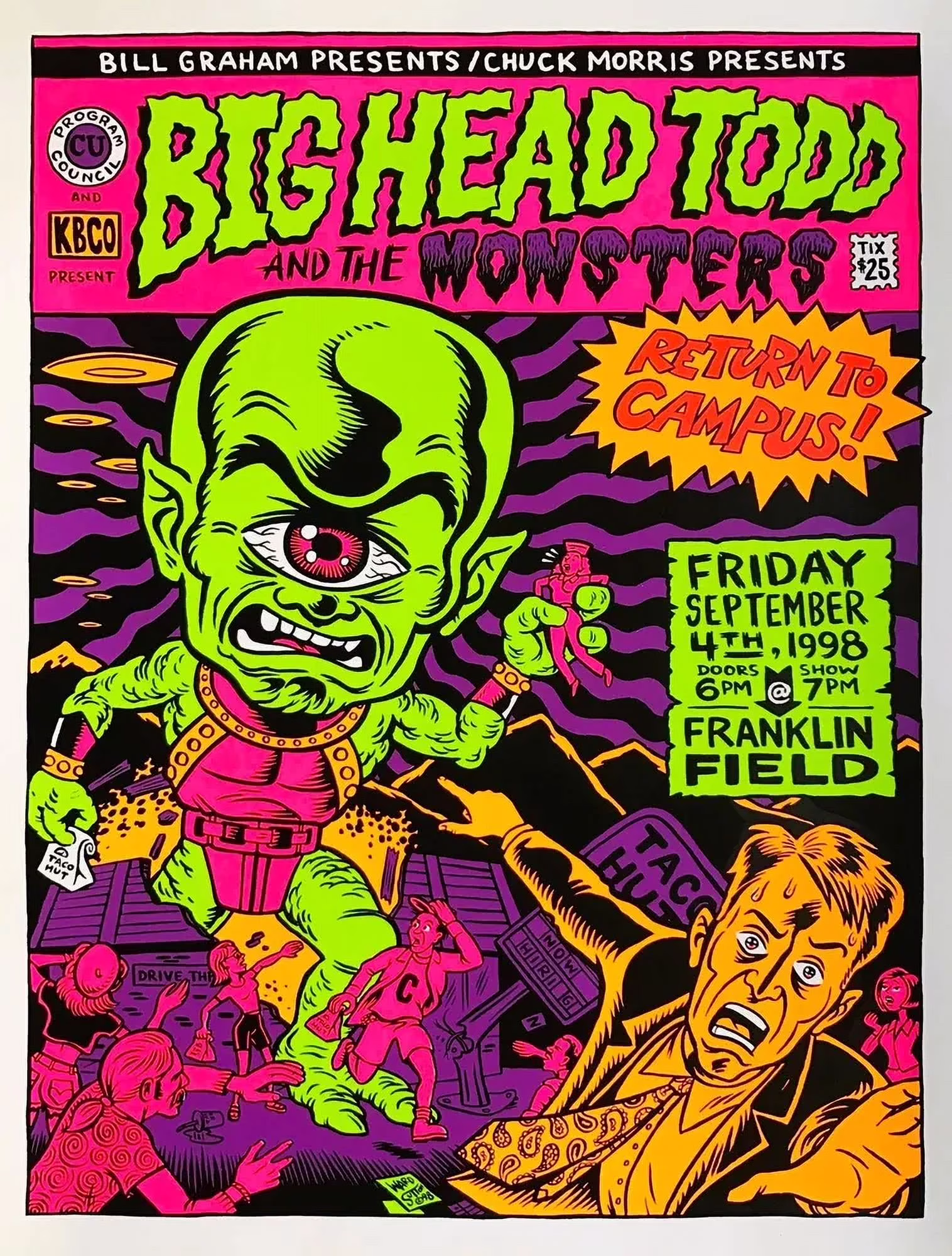 Big Head Todd and The Monsters live tour poster 2026